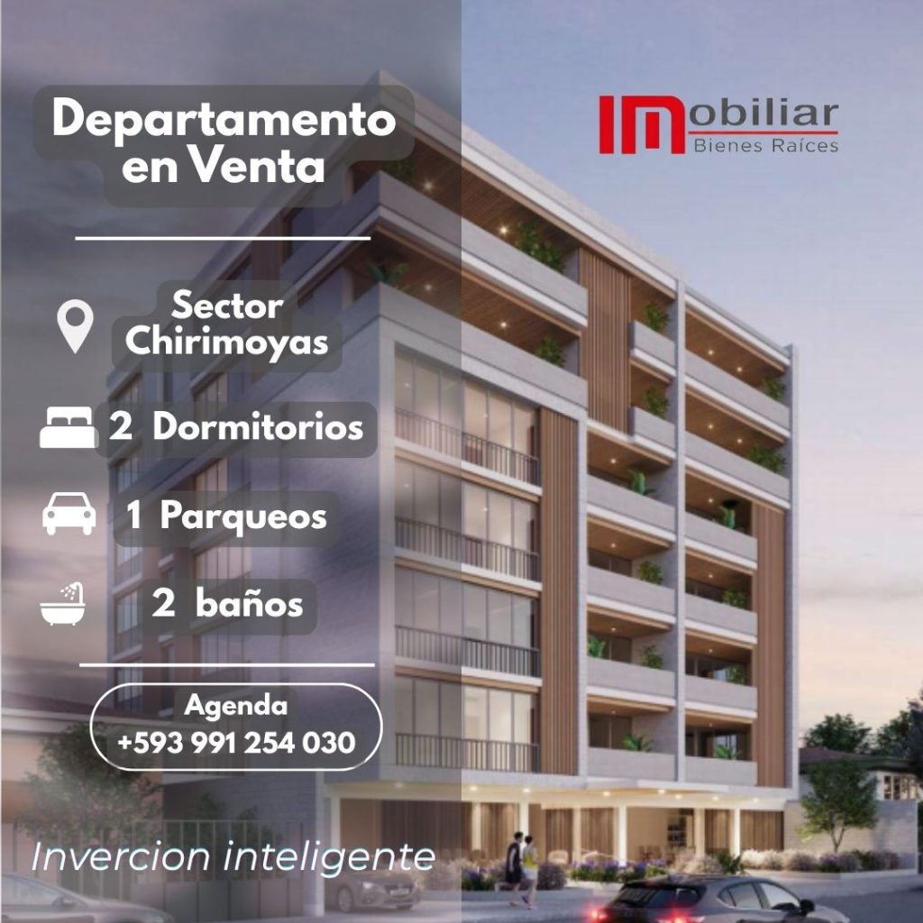 🏙️ DEPARTAMENTO EN VENTA, 3 Dormitorios, Sector Chirimoyas – CUENCA